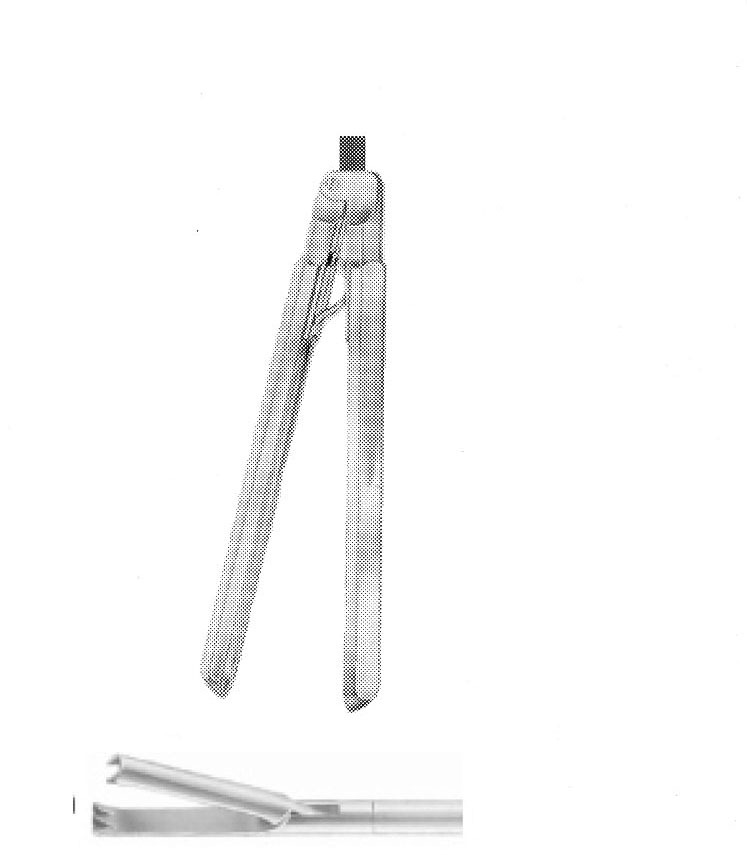 KISKAÇ AĞIZLI FORSEPS ÇAP  10 MM